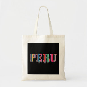 Bolsa Tote Peru no leste. 1821 Patterno Peruano Roots Pride V