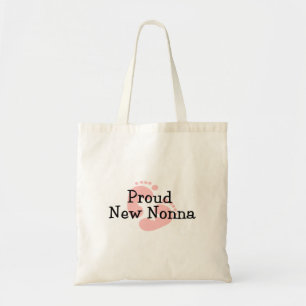 Bolsa Tote Pés de Bebê Menina Nova Nonna Orgulhosa