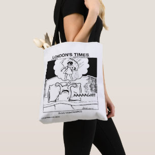 Bolsa Tote Pesadelos de Lesma Clássico LTCartoons Comic
