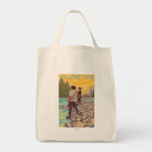 Bolsa Tote Pesca com mosca das mulheres - parque nacional de