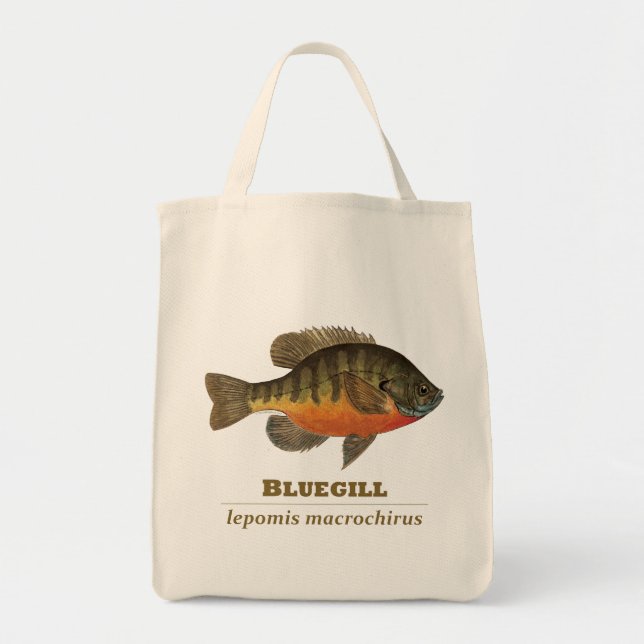 Bolsa Tote Pesca da maré azul (Frente)