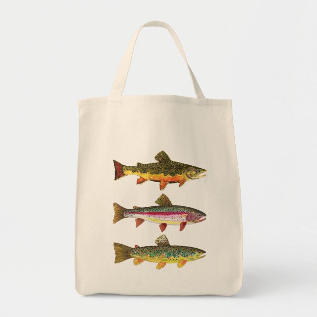 Bolsa Tote Pesca desportiva Brook Trout (Frente)
