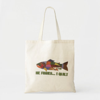 Bolsa Tote Pesca-me estofa a sacola