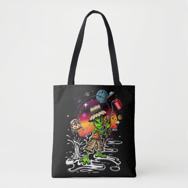 Bolsa Tote Pescador espacial (Frente)