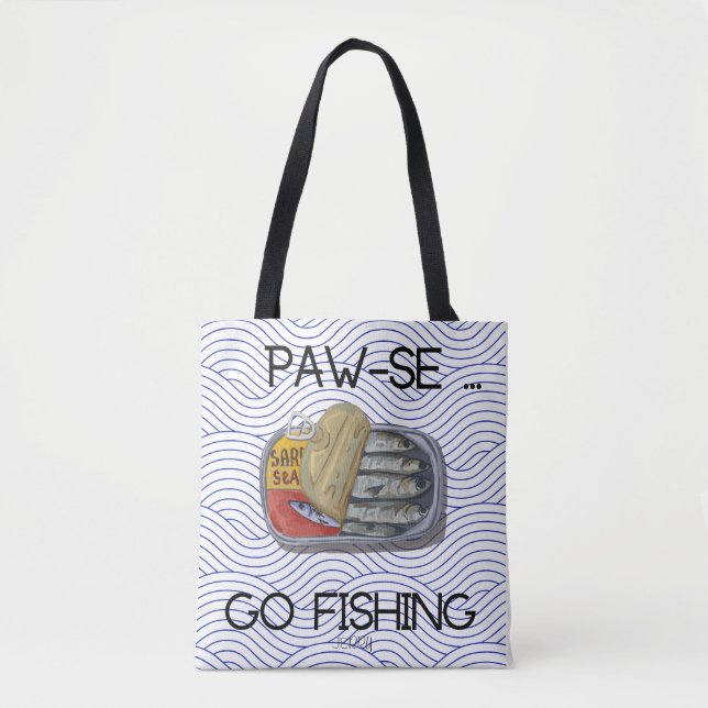 Bolsa Tote Pescador estético para pajões (Frente)