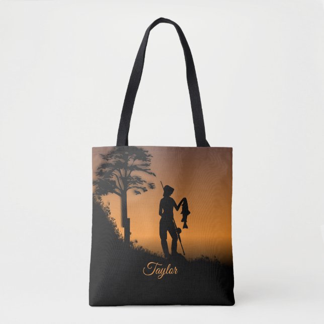 Bolsa Tote Pescadora ao Crepúsculo (Frente)