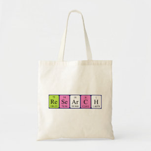 Bolsa Tote Pesquisar o nome periódico da mesa tote bag