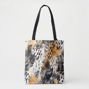 Bolsa Tote Pêssego Branco Pêssego Branco Impressão Animal Leo