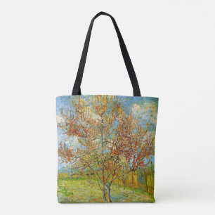 Bolsa Tote Pessegueiro Rosa em Flor por Vincent van Gogh