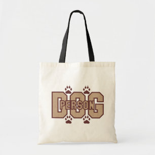 Bolsa Tote Pessoa do cão com sacola das patas
