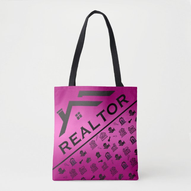 Bolsa Tote Pessoal imobiliário personalizado (Frente)