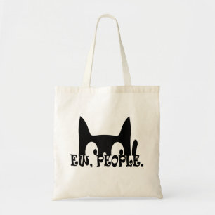 Bolsa Tote Pessoas Engraçado Gato Negro
