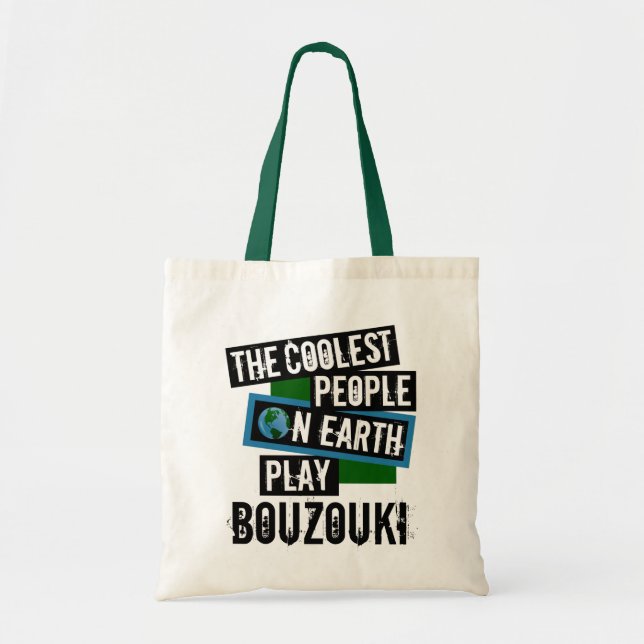 Bolsa Tote Pessoas mais legais do mundo tocam Bouzouki (Frente)