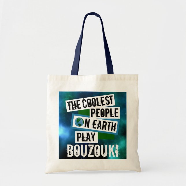 Bolsa Tote Pessoas mais legais do mundo tocam Bouzouki (Frente)