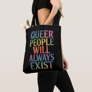 Bolsa Tote Pessoas Queer Sempre Existirão Aliadas Orgulho LGB