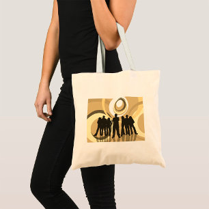 Bolsa Tote Pessoas retrorreflectoras com Círculos Abstrato