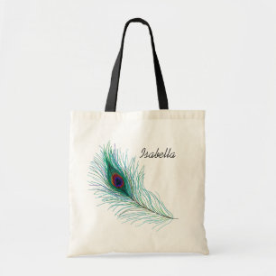 Bolsa Tote Peste Turquesa Personalizada Peacock