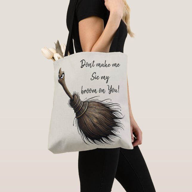 Bolsa Tote Pet Broom da Bruxa (Close Up)