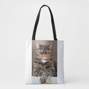 Bolsa Tote Pet Cat Engraçado Significa Humor Cínico Não Impre