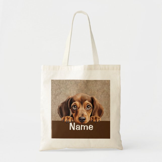 Bolsa Tote Pet De Cão De Cãozinho (Frente)