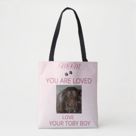 Bolsa Tote Pet Mom Heartfelt Photo Design