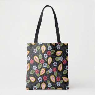 Bolsa Tote Petais Vintage multicolores