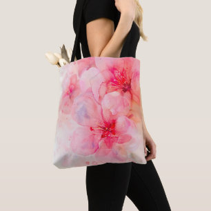 Bolsa Tote Petal Elegância Cor-de-Água Rosa