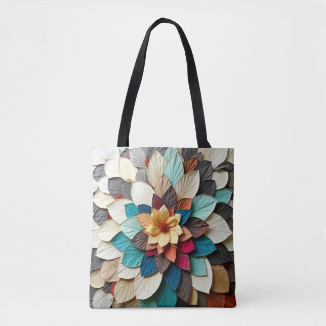 Bolsa Tote Petal Quilt Memory Bloom (Frente)