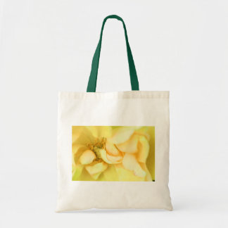Bolsa Tote pétalas de rosa dançantes amarelas