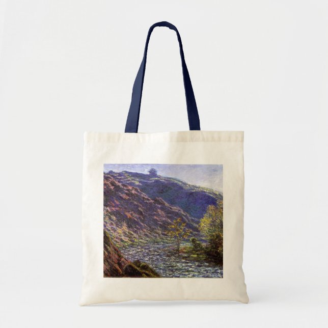 Bolsa Tote Petite Creuse, luz do sol de Claude Monet (Frente)