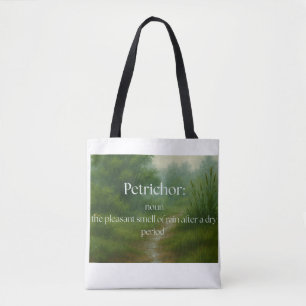 Bolsa Tote Petrichor: Cheiro da Chuva