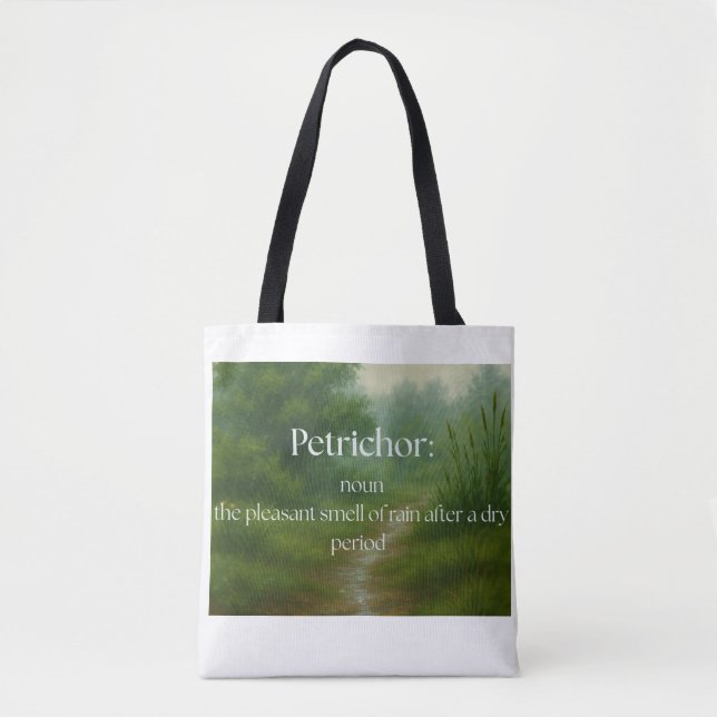 Bolsa Tote Petrichor: Cheiro da Chuva (Frente)