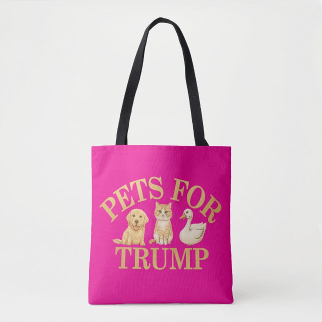 Bolsa Tote Pets para Trump: Mostra Suporte a Donald Trump (Frente)
