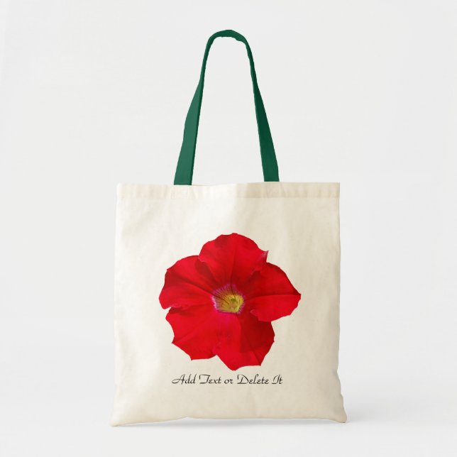 Bolsa Tote Petúnia vermelho (Frente)