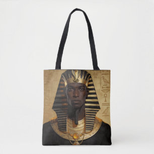 Bolsa Tote Pharaoh Energy — Arte Moderna do Antigo Rei Africa