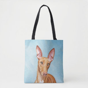 Bolsa Tote Pharaoh Hound Painting - Arte Cachorra Original