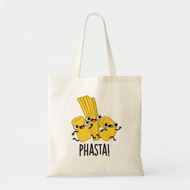 Bolsa Tote Phasta Funny Fast Pasta Pun (Frente)