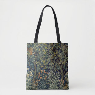 Bolsa Tote Pheasant Pássaro Árvore Floresta William Morris