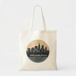 Bolsa Tote Philadelphia City Pennsylvania EUA skyline