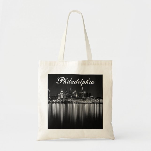 Bolsa Tote Philly night b/w (Frente)