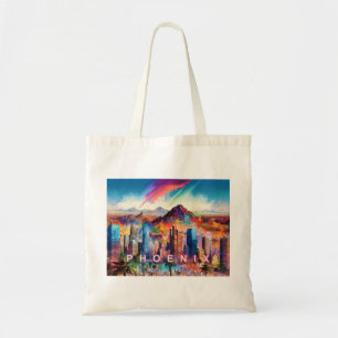 Bolsa Tote Phoenix Skyline Abstrato Art