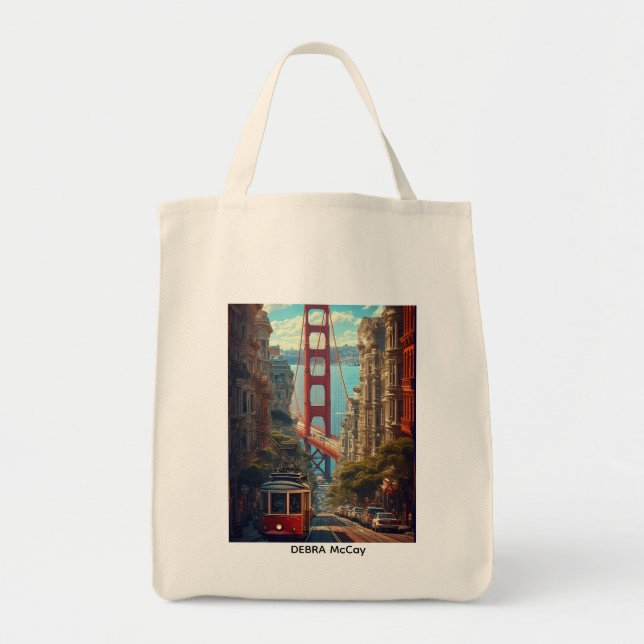 Bolsa Tote Photo Gallery Cotton Tote Bag - Multicolor Collage (Frente)