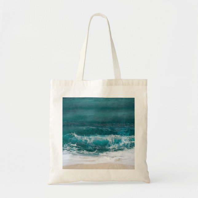 Bolsa Tote Photo Modern Elegant Beach Personalizado (Frente)