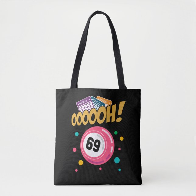 Bolsa Tote Piada 69 do Bingo Engraçado (Frente)