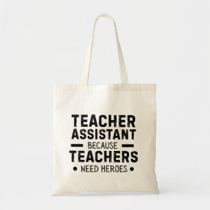 Bolsa Tote piada de assistente de professor engraçada