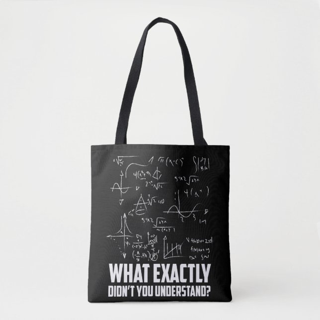 Bolsa Tote Piada Engraçado de Física Geek de Matemática (Frente)