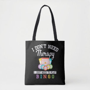 Bolsa Tote Piada Engraçado do Jogador Bingo