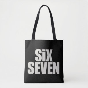 Bolsa Tote Piada Six Seven 6 7 Meme engraçado