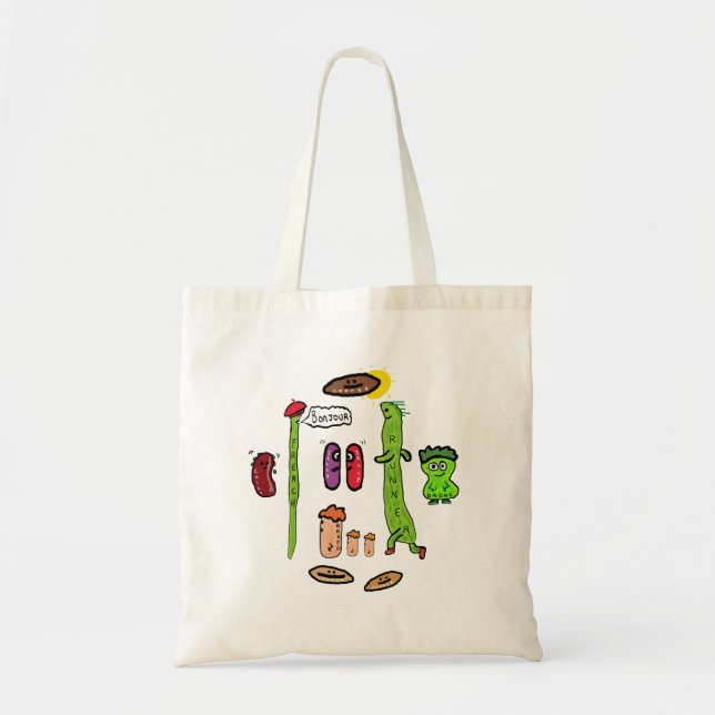Bolsa Tote Piadas de Feijão Engraçadas (Frente)