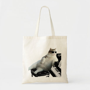 Bolsa Tote Pianista de gato cego
